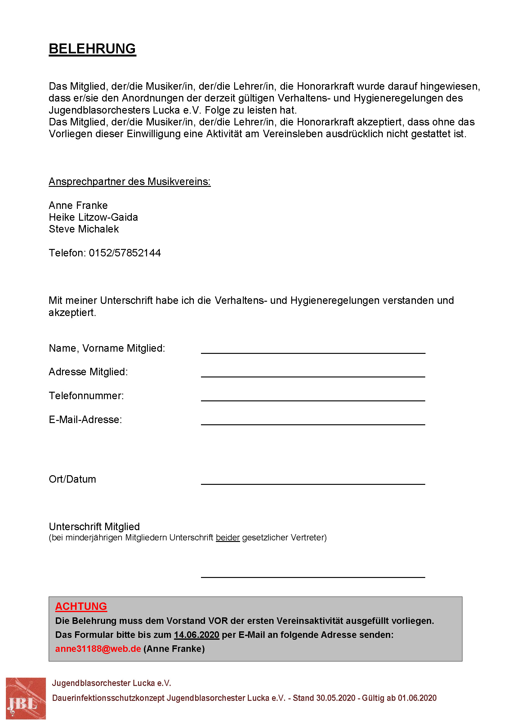 Belehrung Infektionsschutz Download