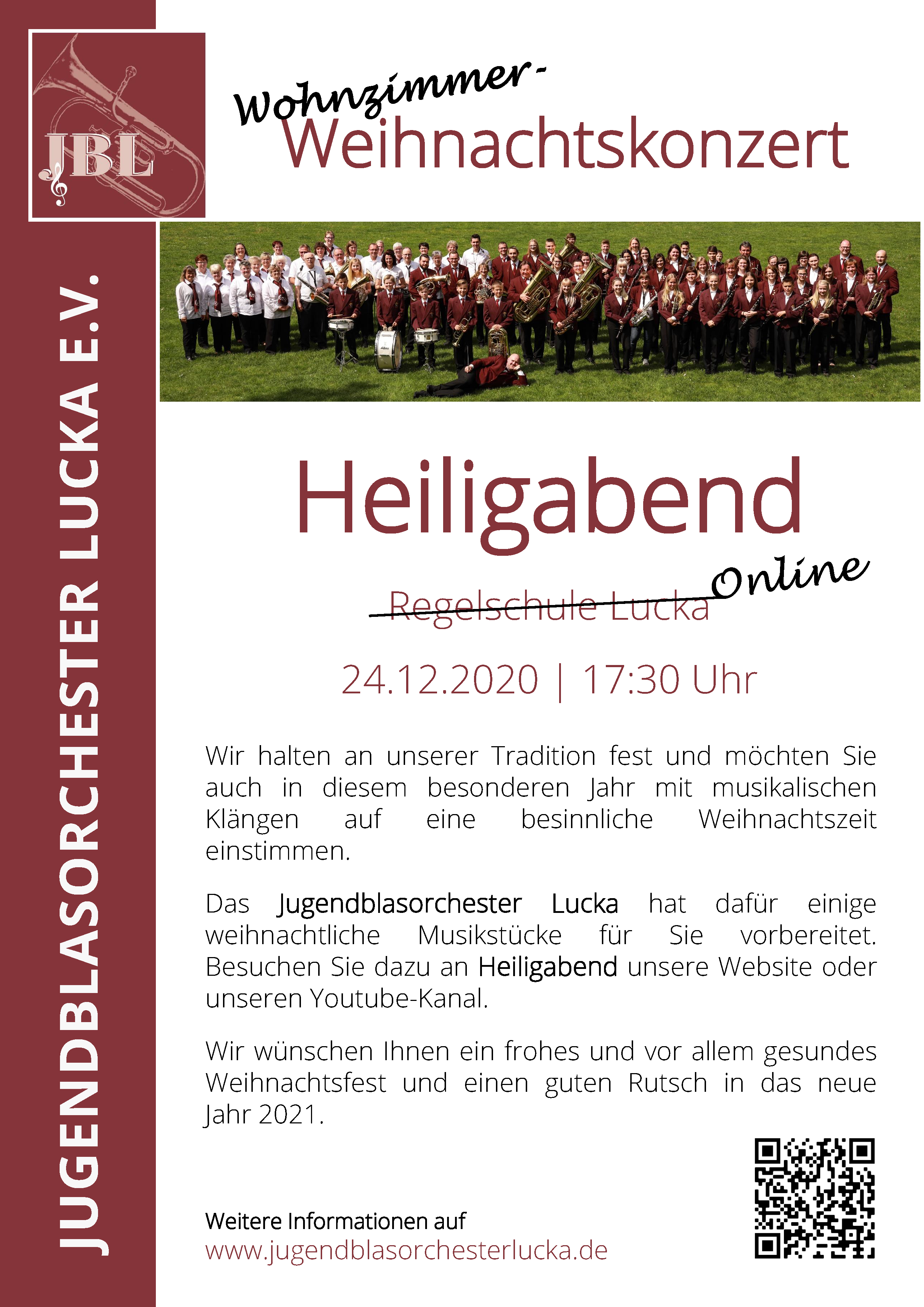 2020_Plakat Heiligabend Youtube Konzert