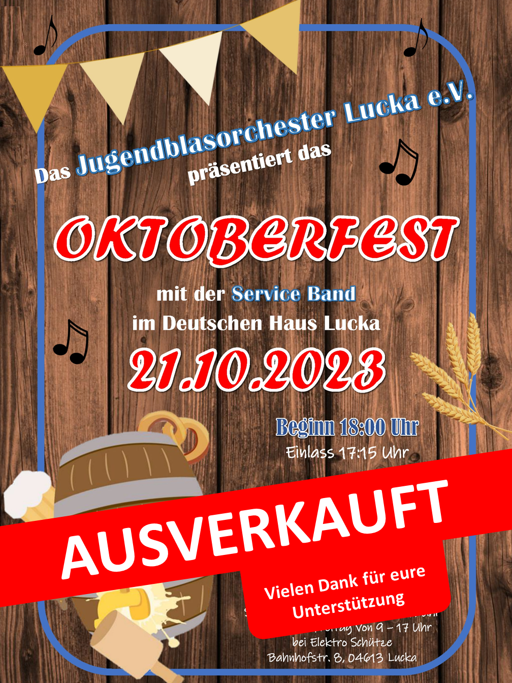 2023 Oktoberfest Plakat ausverkauft